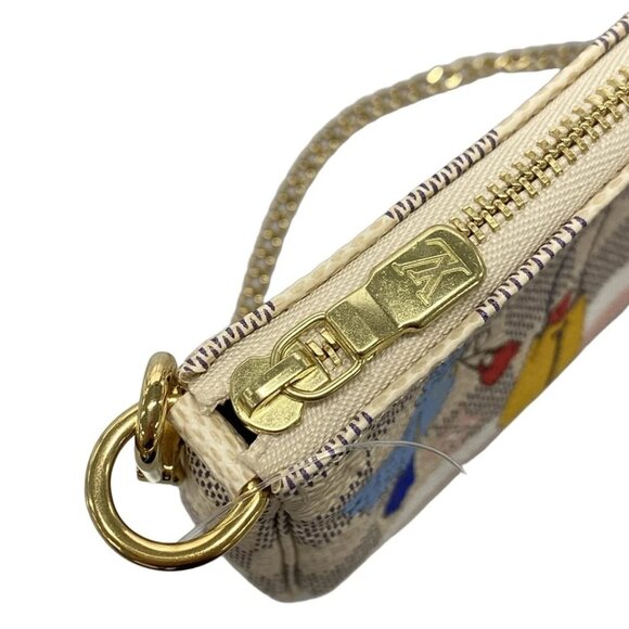 LOUIS VUITTON Mini Pochette Accessoires Damier Azur Multi Damier - 615-050325 - Picture 7 of 10